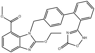 1-((2'-(2,5-dihydro-5-oxo-1,2,4-oxadiazol-3-yl)(1,1'-biphenyl)-4-yl)methyl)-2-ethoxy-1h-benzimidazole-7-carboxylic acid methyl ester
